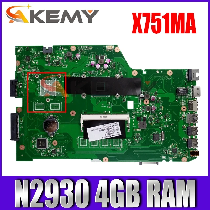X751MA With N2930 CPU Mainboard For ASUS X751M X751MA X751MD K751M K751MA R752M Laptop motherboard 100% Tested free shipping
X751MA With N2930 CPU Mainboard For ASUS X751M X751MA X751MD K751M K751MA R752M Laptop motherboard 100% Tested free shipping