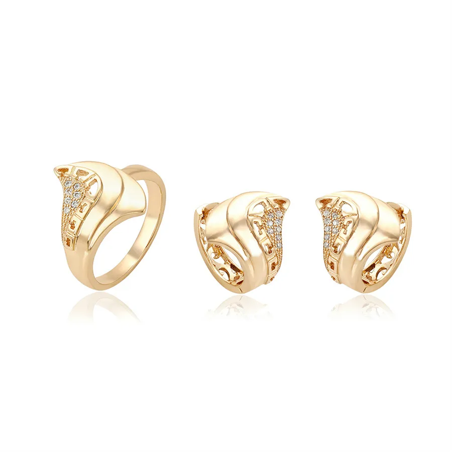 64636 Xuping jewelry stylish and elegant environmental protection copper material personality design ring earrings two-piece set
64636 Xuping jewelry stylish and elegant environmental protection copper material personality design ring earrings two-piece set