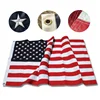 Wholesaler Stock 3x5ft 210D Nylon Embroidery Star White Line Straps American USA Flag