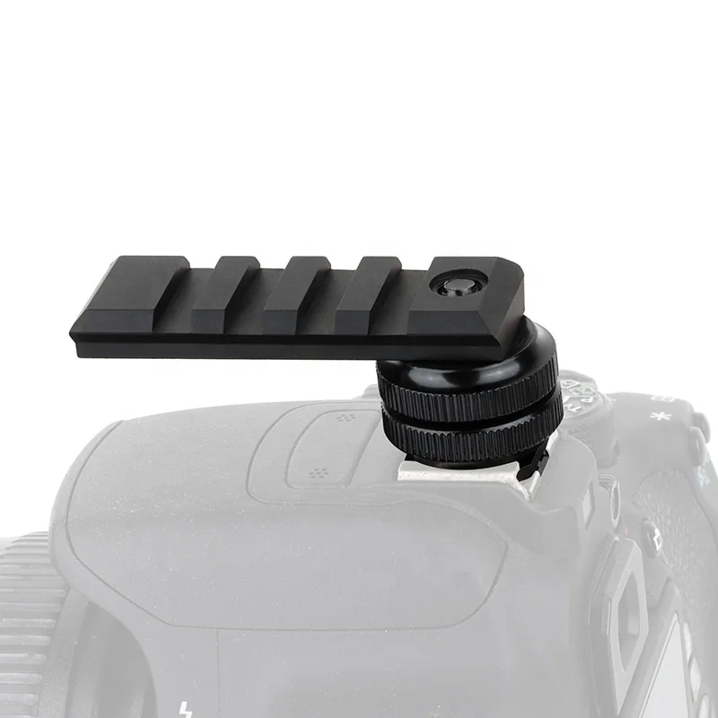 New tactical 4 slots camera hot shoe rail picatinny mount base adapter for red dot optics sight scope, Bk
New tactical 4 slots camera hot shoe rail picatinny mount base adapter for red dot optics sight scope, Bk