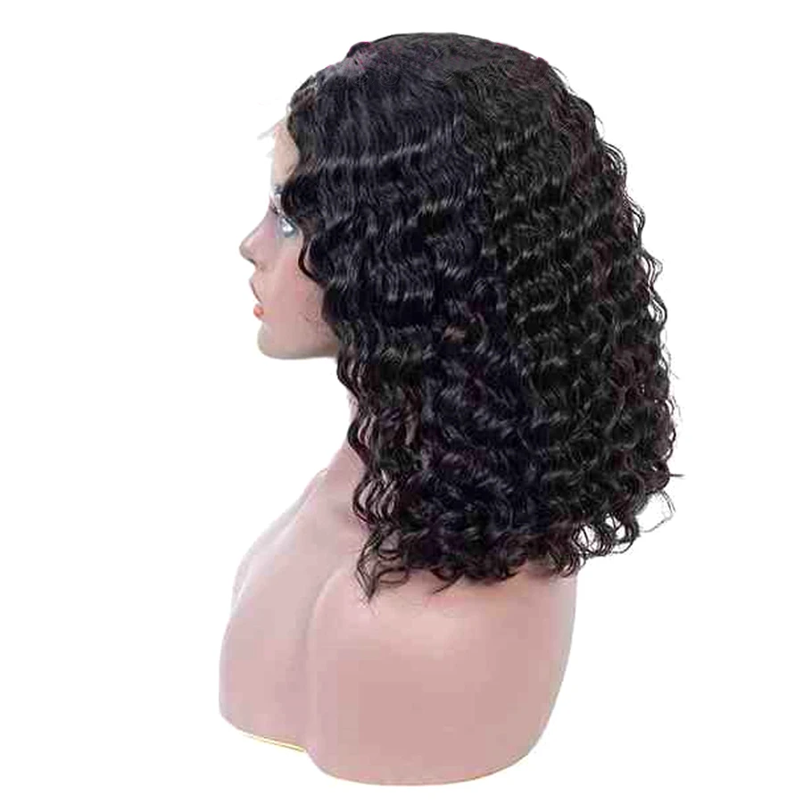 High Quality lace wigs 100% virgin human hair hand tied deep curly wave bob wigs closure wig 4x4
High Quality lace wigs 100% virgin human hair hand tied deep curly wave bob wigs closure wig 4x4