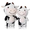Custom promotional baby plush stuffed cow with logo stuffed animal baby cow soft baby cow toy