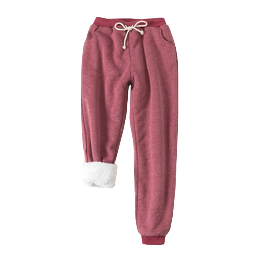 

Factory Price Women's Winter Warm Fleece Joggers Pants Sherpa Lined Sweatpants