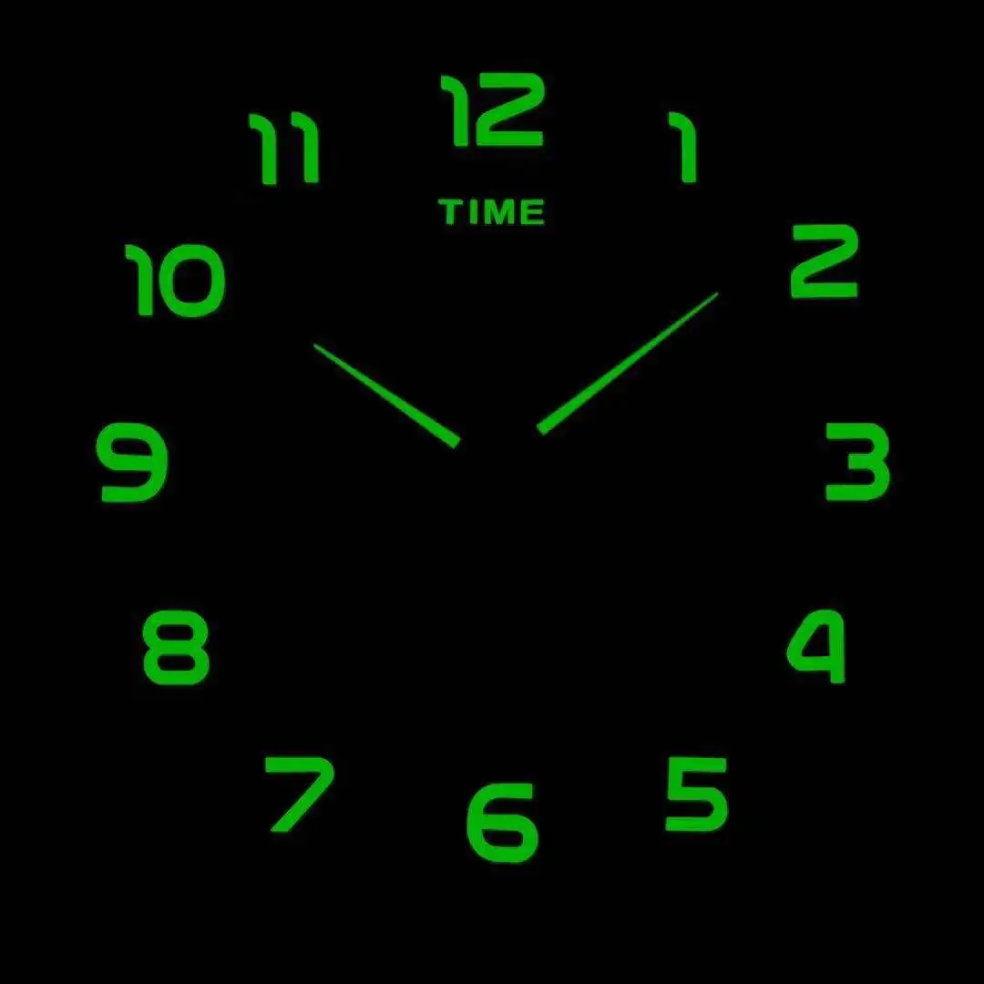 Large 3D luminous Wall Clock 47 Inch, Modern Silent Mirror DIY Sticker Wall Clock for Living Room Bedroom Office Decor
Large 3D luminous Wall Clock 47 Inch, Modern Silent Mirror DIY Sticker Wall Clock for Living Room Bedroom Office Decor