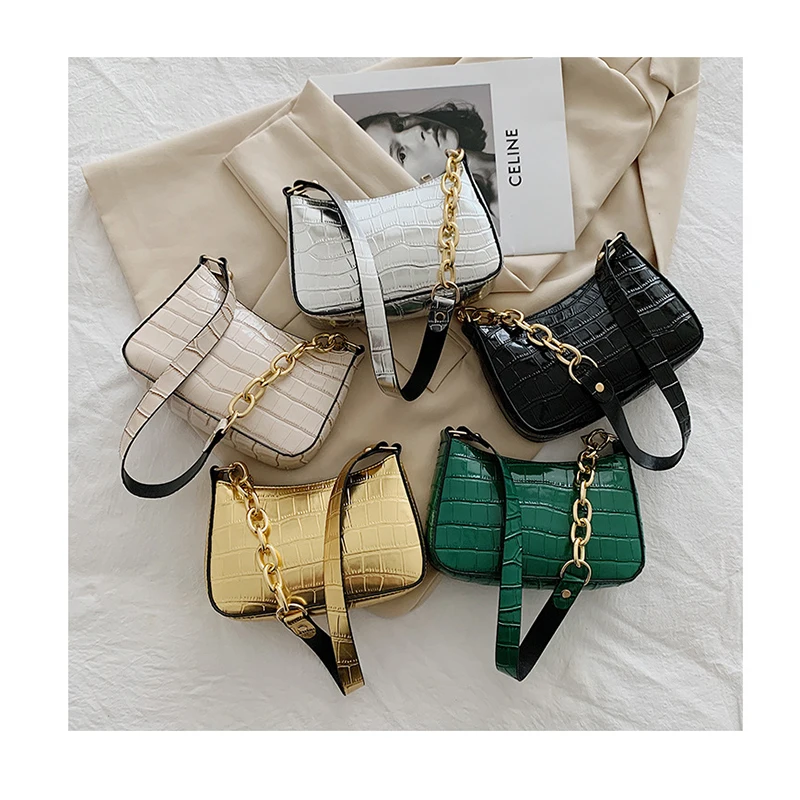 PU Leather Women Crocodile Underarm Bag Retro Stone Pattern Ladies Baguette Handbags Fashion Design Girls Small Shoulder Bags
PU Leather Women Crocodile Underarm Bag Retro Stone Pattern Ladies Baguette Handbags Fashion Design Girls Small Shoulder Bags