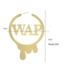 Hoop Hoop Earrings For Women Custom Statement Name Gold Medium WAP Initial Tears Hoop Earring For Women