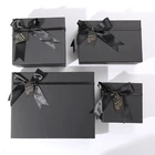 handmade Custom variety size folded packaging products for gift perfume bowknot box