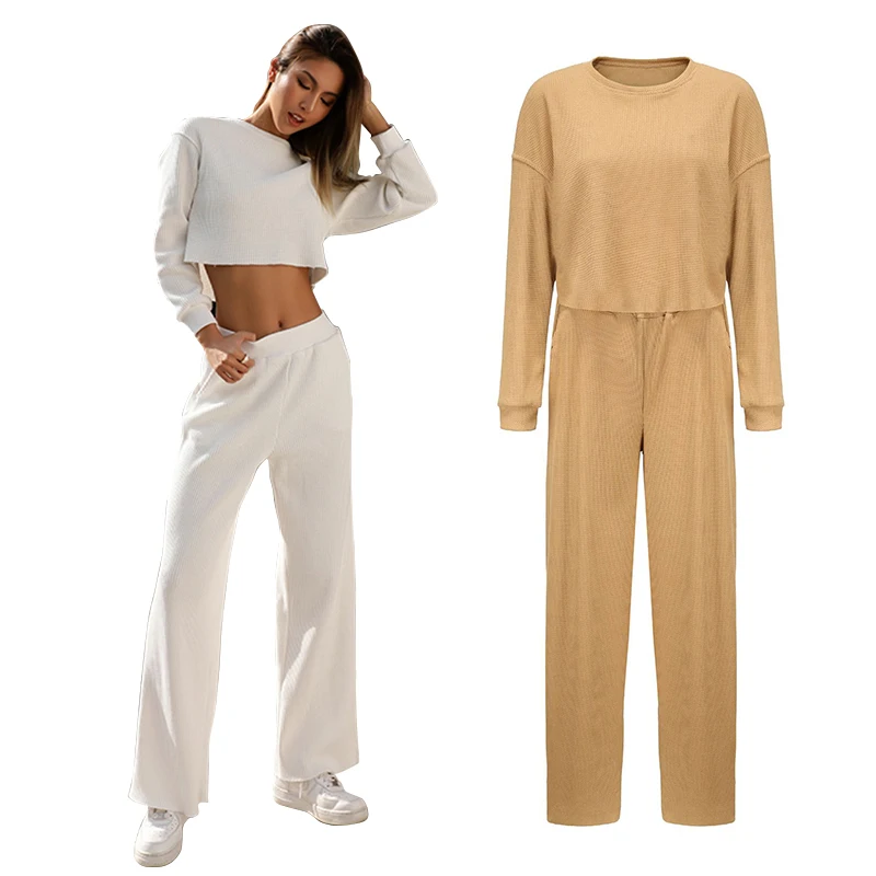 Wholesale Women's Long Sleeve Casual O Neck Suit 2 Pcs Sets Autumn Pullovers Sweatshirt Sweatpants Solid Casual Sportswear 2021, 2 colors
Wholesale Women's Long Sleeve Casual O Neck Suit 2 Pcs Sets Autumn Pullovers Sweatshirt Sweatpants Solid Casual Sportswear 2021, 2 colors