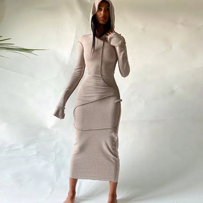 Hot Selling 2021 Fall Winter Women Casual Hooded Collar Long Sleeve Plus Size Maxi Dress, Customized color
Hot Selling 2021 Fall Winter Women Casual Hooded Collar Long Sleeve Plus Size Maxi Dress, Customized color
