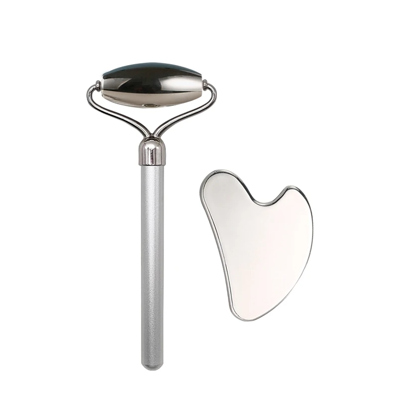 beauty new Portable affordable single-head stainless steel facial roller gua sha tool stainless steel, Silver
beauty new Portable affordable single-head stainless steel facial roller gua sha tool stainless steel, Silver