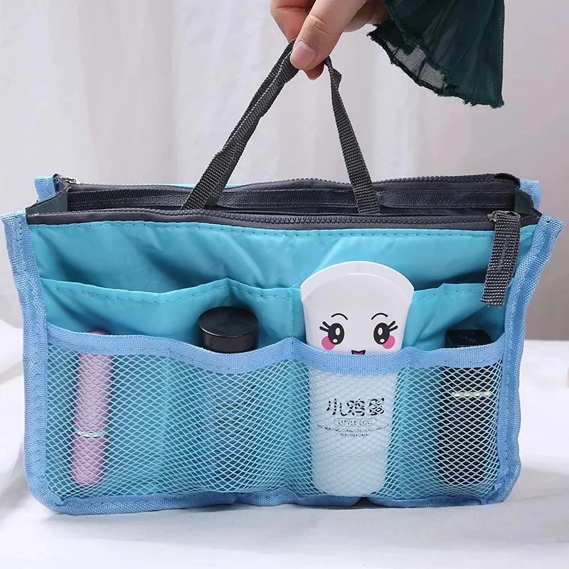 Tote Cosmetic Bag For Women Double Zipper Makeup Bag Toiletries Grooming Kit Large Nylon Travel Insert Organizer Handbag Purse, Various colors
Tote Cosmetic Bag For Women Double Zipper Makeup Bag Toiletries Grooming Kit Large Nylon Travel Insert Organizer Handbag Purse, Various colors