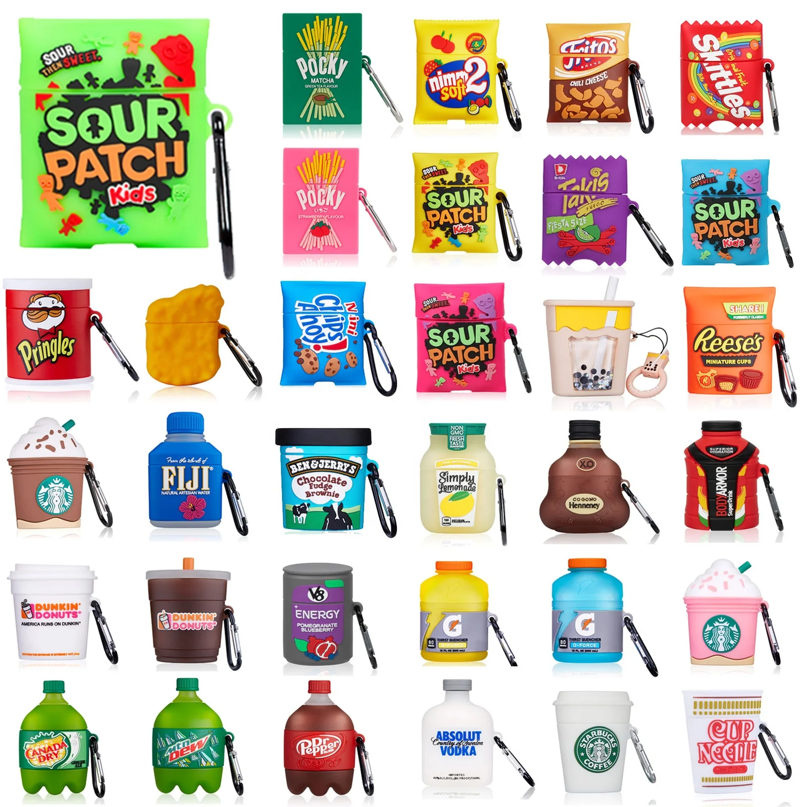 Hot Sale Cute Earphone Accessories 3D Designers For Cover Candy Kids Food Airpod Case For Airpod 1/2 Silicone, Multiple colors
Hot Sale Cute Earphone Accessories 3D Designers For Cover Candy Kids Food Airpod Case For Airpod 1/2 Silicone, Multiple colors