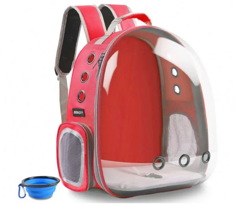 BEIKOTT Cat Backpack Carrier pet cage Backpack Carrier Space Capsule Pet cage Carrier, Red
BEIKOTT Cat Backpack Carrier pet cage Backpack Carrier Space Capsule Pet cage Carrier, Red