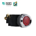 Hot Sell TENGEN LA19-11A DC220V AC380V 1NO+1NC red yellow white black blue Push Button Switch for electrical appliances