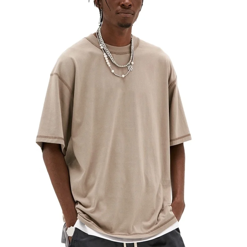 2021 Summer New Arrival T Shirt Half Sleeve Drop Shoulder Plain Cotton Cut and Sew Mens Oversized Short Sleeve Hip Hop T Shirt
2021 Summer New Arrival T Shirt Half Sleeve Drop Shoulder Plain Cotton Cut and Sew Mens Oversized Short Sleeve Hip Hop T Shirt