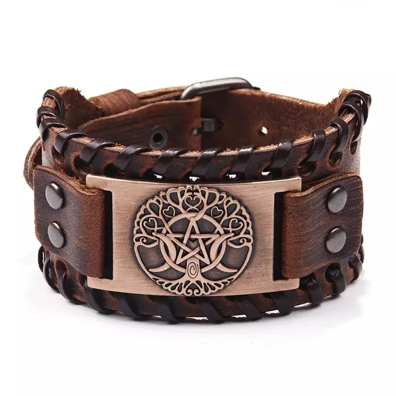 2020 triple moon tree of life viking male genuine leather bracelets bangles adjustable buckle for men mens accessories
2020 triple moon tree of life viking male genuine leather bracelets bangles adjustable buckle for men mens accessories