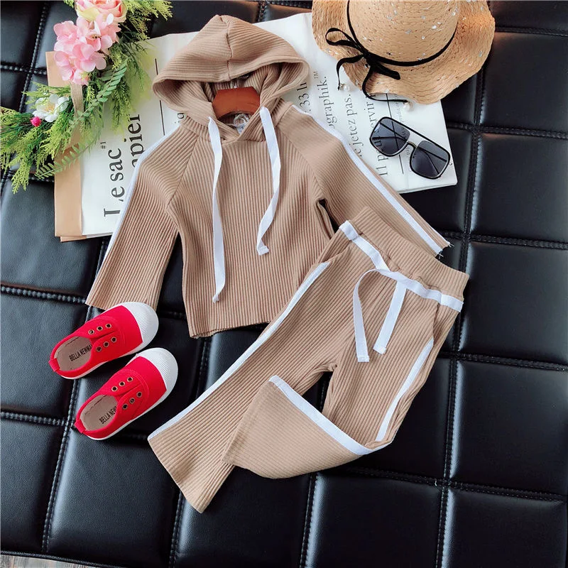 Fashion Baby Girl Ribed Clothes Set Cotton Hooded Shirt+Pant 2PCS Autumn Spring Toddler Girl Long Sleeve Clothing Set 1-7Y
Fashion Baby Girl Ribed Clothes Set Cotton Hooded Shirt+Pant 2PCS Autumn Spring Toddler Girl Long Sleeve Clothing Set 1-7Y