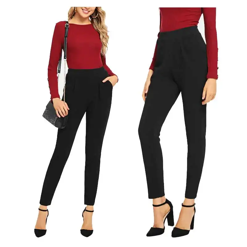 Manufacturer wholesale casual temperament women's pants plus size pencil pants custom LOGO
Manufacturer wholesale casual temperament women's pants plus size pencil pants custom LOGO