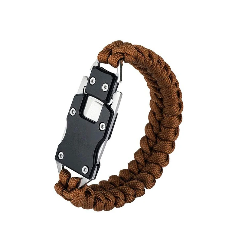 Emergency Tactical EDC survival Bracelet Survival Gear Kit for Hiking Traveling, Colors
Emergency Tactical EDC survival Bracelet Survival Gear Kit for Hiking Traveling, Colors