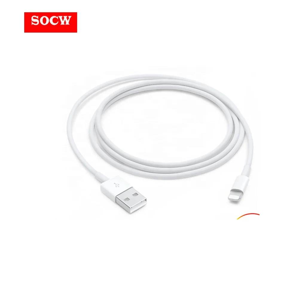 SOCW High quanlity Fast Charging USB Charger Data Cable 1 Meter Original Fast Charging Cable for iPhone with MIF certification
SOCW High quanlity Fast Charging USB Charger Data Cable 1 Meter Original Fast Charging Cable for iPhone with MIF certification
