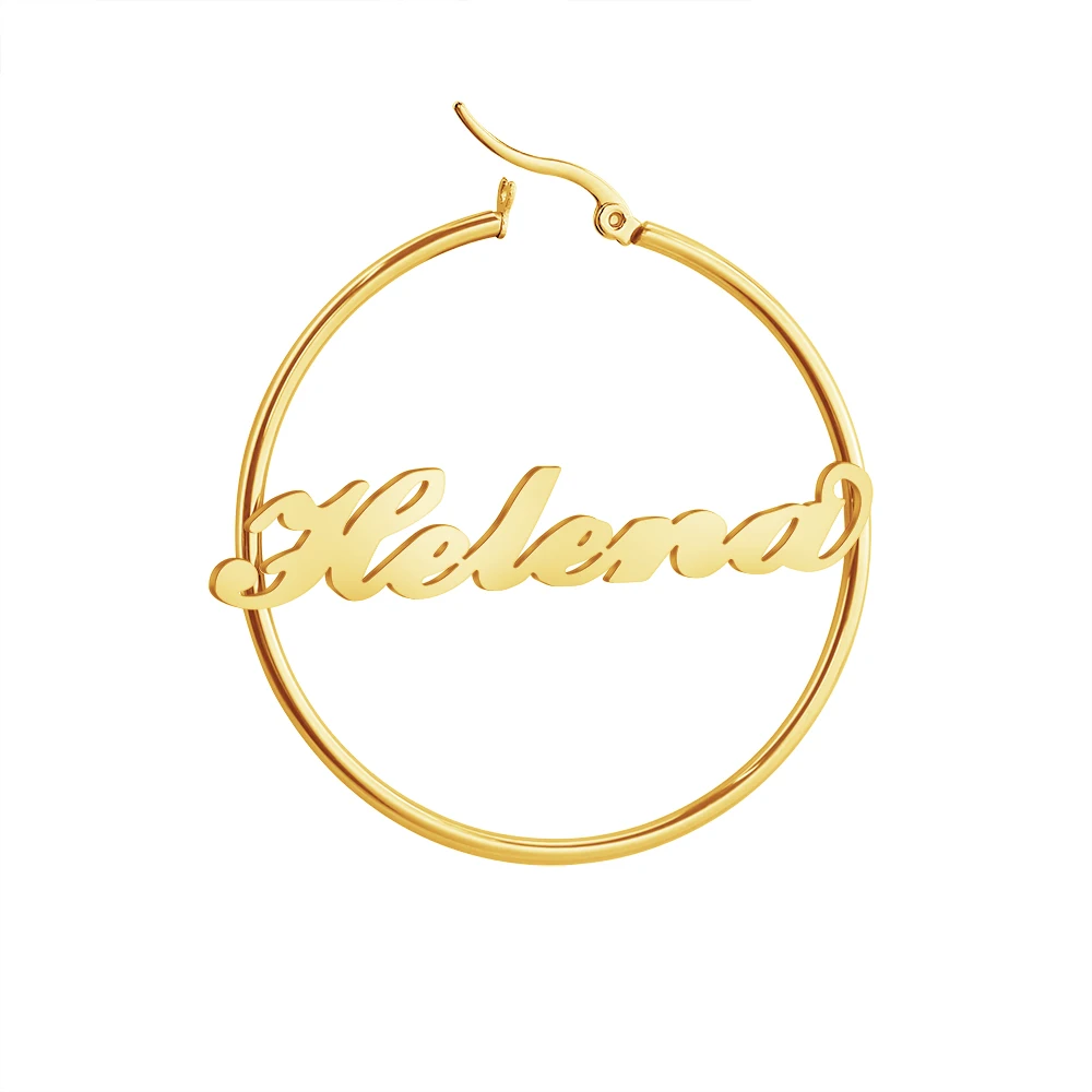 New product 2022 fashion earrings HELENA personalized letters round gold-plated earrings women earrings
New product 2022 fashion earrings HELENA personalized letters round gold-plated earrings women earrings