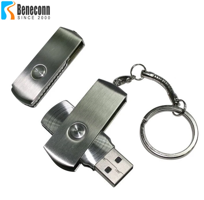 Swivel USB Flash Drive 32GB Metal Waterproof Pendrive USB Memory Stick 16GB Real Capacity 8GB USB Flash Disk