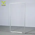 aluminum tension fabric edgelit led light box banner for trade show promotion