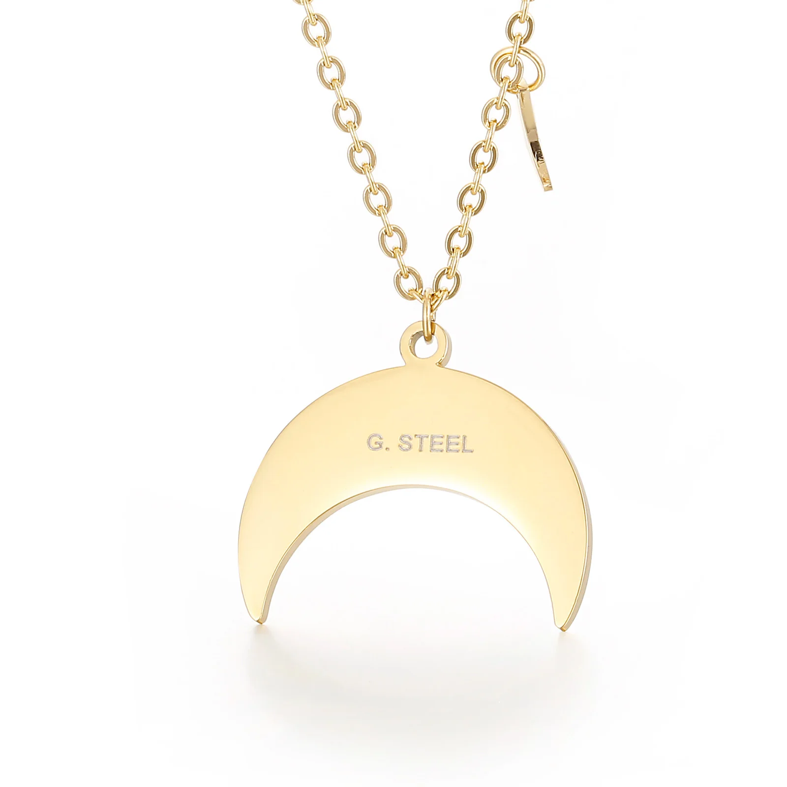High Quality Europe And America Necklaces Jewelry Link Bead Moon Stainless Steel Necklaces, Silver/gold
High Quality Europe And America Necklaces Jewelry Link Bead Moon Stainless Steel Necklaces, Silver/gold