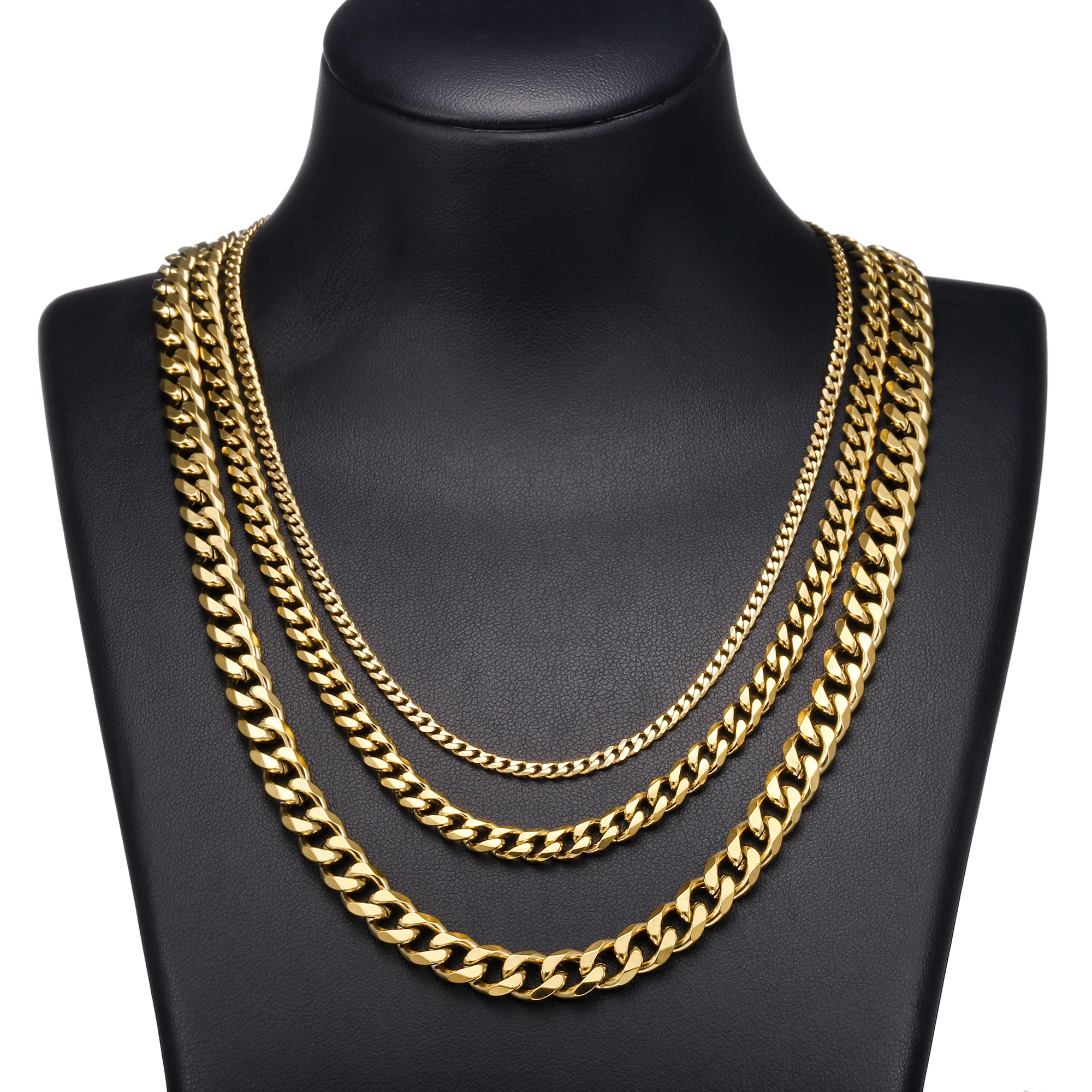 2021 Street Hip Hop Necklace Variety Size Available Stainless Steeel Necklaces Street Fashion Unisex Necklace Hot Sale, Black/silver/gold
2021 Street Hip Hop Necklace Variety Size Available Stainless Steeel Necklaces Street Fashion Unisex Necklace Hot Sale, Black/silver/gold