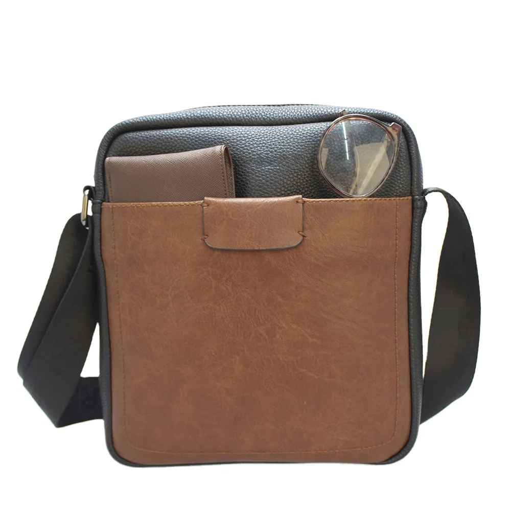 High Quality Dark Grey PU Sling Bag With Adjustable Strap Messenger Bags For Man Shoulder Waterproof Student Bag
High Quality Dark Grey PU Sling Bag With Adjustable Strap Messenger Bags For Man Shoulder Waterproof Student Bag