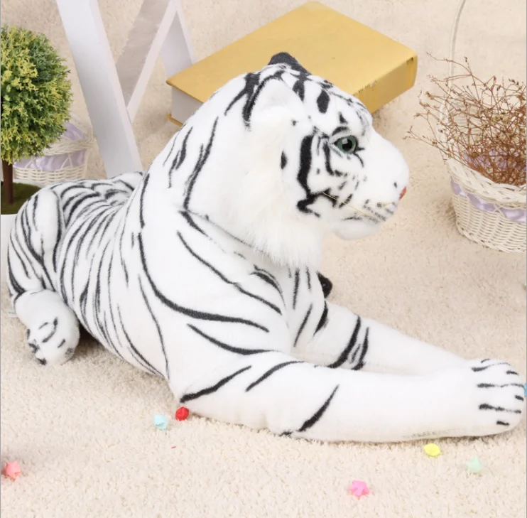 white siberian tiger stuffed animal