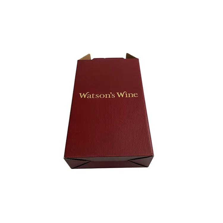 heavy duty wine folding paper packaging cardboard corrugated box