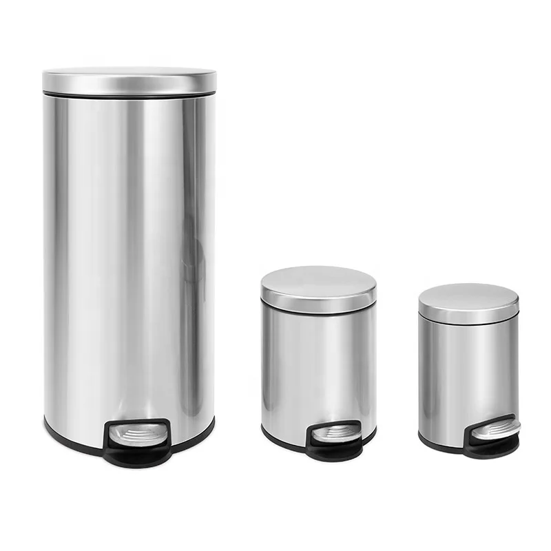 Hot sales 3 size of stainless steel trash bin recycle waste container with cover, Mirror finished
Hot sales 3 size of stainless steel trash bin recycle waste container with cover, Mirror finished