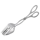 Non-slip stainless steel handle silicone kitchen bread tongs cooking set for BBQ grill and kitchen
