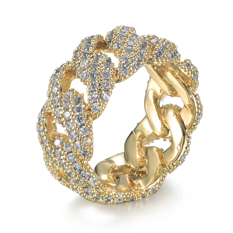 Iced Out 10mm Brass AAA+ Zircon Cuban Rings High Quality Fashion 2020 New Design Ring For Men Women Jewelry Gift, Gold silver
Iced Out 10mm Brass AAA+ Zircon Cuban Rings High Quality Fashion 2020 New Design Ring For Men Women Jewelry Gift, Gold silver