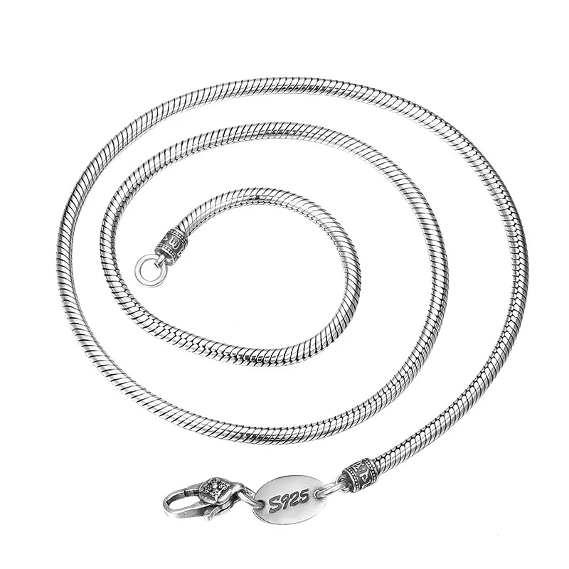 S925 Sterling Silver Necklace Snake Chain Men's and Women's Fashion Classic Simple Necklace Fine Jewelry
S925 Sterling Silver Necklace Snake Chain Men's and Women's Fashion Classic Simple Necklace Fine Jewelry