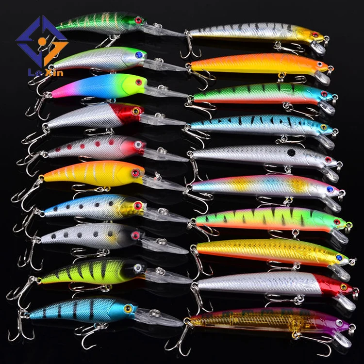 Factory 20pcs Multi Specification Fishing Minnow Bait Fishing Tackle Fishing Lure Set Kit, Multi colors
Factory 20pcs Multi Specification Fishing Minnow Bait Fishing Tackle Fishing Lure Set Kit, Multi colors