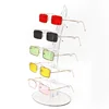 Counter Lucite Jewelry Display Perspex 5 Pairs Sunglasses Storage Shelf 5 Colors Detachable Acrylic Eyeglasses Display Rack