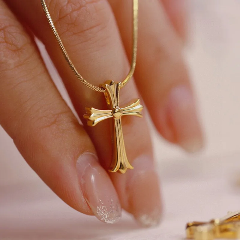 In Stock! Au750 Gold 18k Real Necklace Hot Selling 18k Pure Gold Corss Charm Necklace For Women Fine Jewelry Necklaces
In Stock! Au750 Gold 18k Real Necklace Hot Selling 18k Pure Gold Corss Charm Necklace For Women Fine Jewelry Necklaces