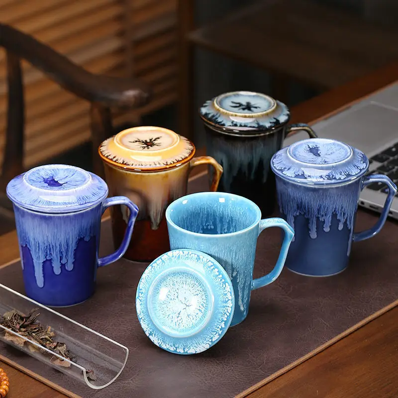 Fambe Rendering Colorful Lava Flowed Creative Ceramic Milk Tea Mug Ceramic Flambed Glazed Cup With Cup Lid, As shown
Fambe Rendering Colorful Lava Flowed Creative Ceramic Milk Tea Mug Ceramic Flambed Glazed Cup With Cup Lid, As shown
