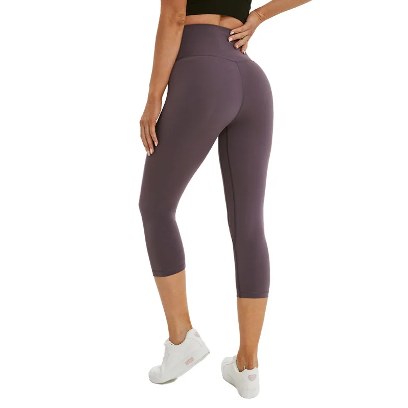 

New sports yoga cropped pants women's hips running fitness pants quick-drying womens high waist yoga leggings, Customized colors