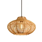Customize rattan material lamp shade modern vintage decorative industrial ceiling chandeliers & pendant light