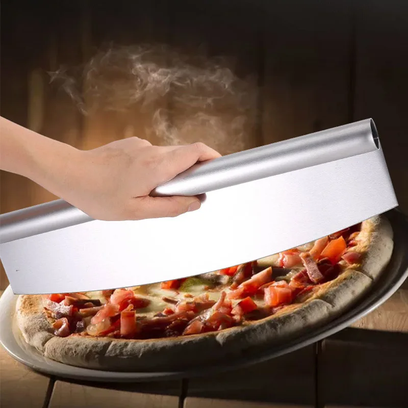 Customized Logo Quality Black Stainless Steel Pizza Slicer Rocker Cutter With Protective Cover, As picture
Customized Logo Quality Black Stainless Steel Pizza Slicer Rocker Cutter With Protective Cover, As picture