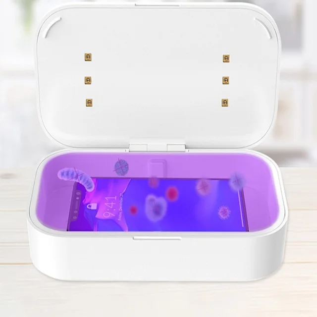 factory supplier 99% Bacteria Killer UVC LED Light multifunctional phone sterilizer box with wireless phone charger
factory supplier 99% Bacteria Killer UVC LED Light multifunctional phone sterilizer box with wireless phone charger