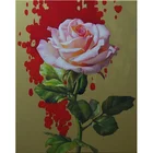 Handmade Calligraphy Oil painting Canvas Decoration Modern flower Wall Art