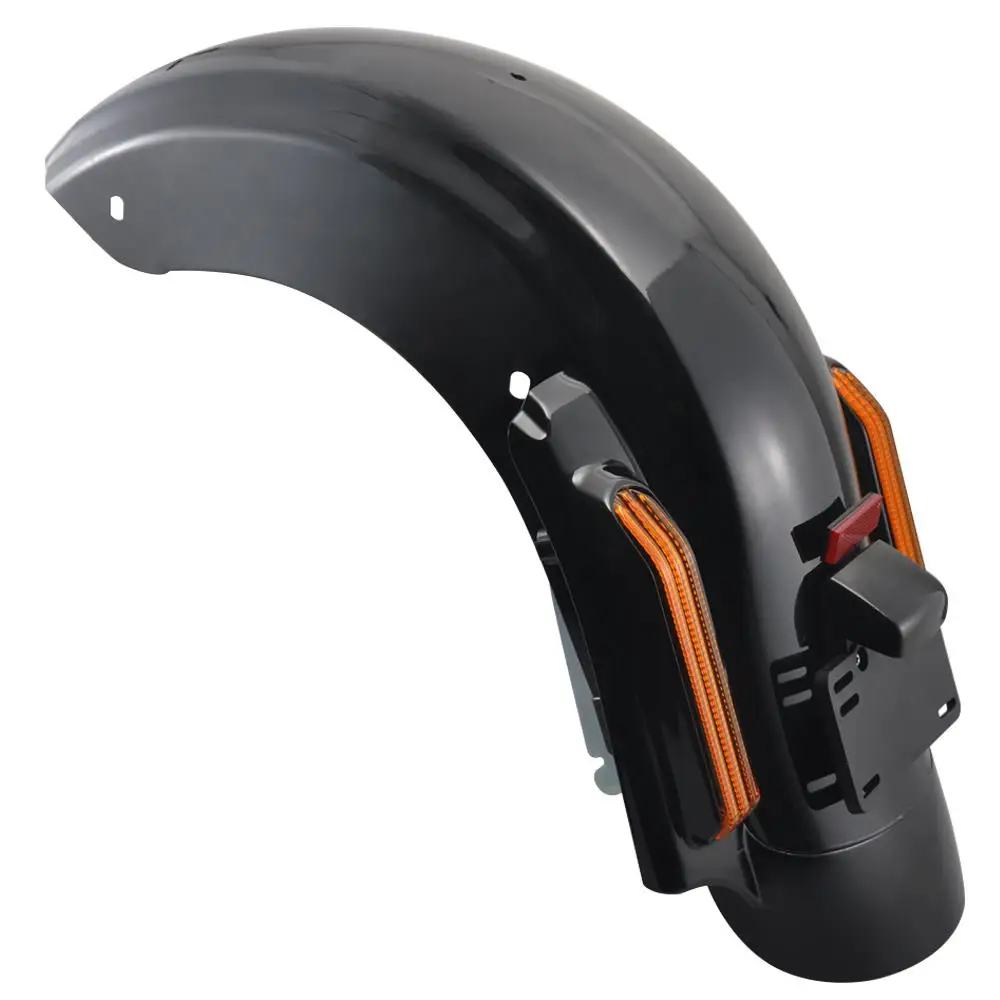 Motorcycle Black Rear Fender System LED Tail Light Fit For 2014-2019 Harley Touring FLTRX FLHX FLTRX FLHTCU Ultra Limited