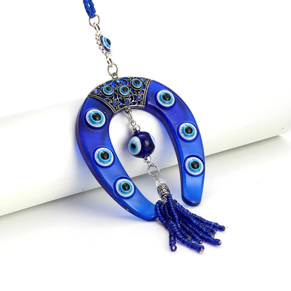 New fashion wall hanging horseshoe pendants charm car keychain jewelry evil eyes bead pendant
New fashion wall hanging horseshoe pendants charm car keychain jewelry evil eyes bead pendant