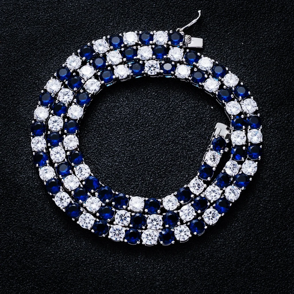Drop Shipping CZ Diamond Tennis Necklace 5MM 18 Inch blue and clear crystal Tennis Necklace colorful Choker Necklace
Drop Shipping CZ Diamond Tennis Necklace 5MM 18 Inch blue and clear crystal Tennis Necklace colorful Choker Necklace