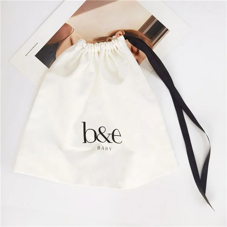 Chuanghua Wholesale Black Logo Drawstring Gift Luxury Cotton Dust Pouch Bag Baby Products Dustbag Bags Grosgrain Ribbon, White
Chuanghua Wholesale Black Logo Drawstring Gift Luxury Cotton Dust Pouch Bag Baby Products Dustbag Bags Grosgrain Ribbon, White