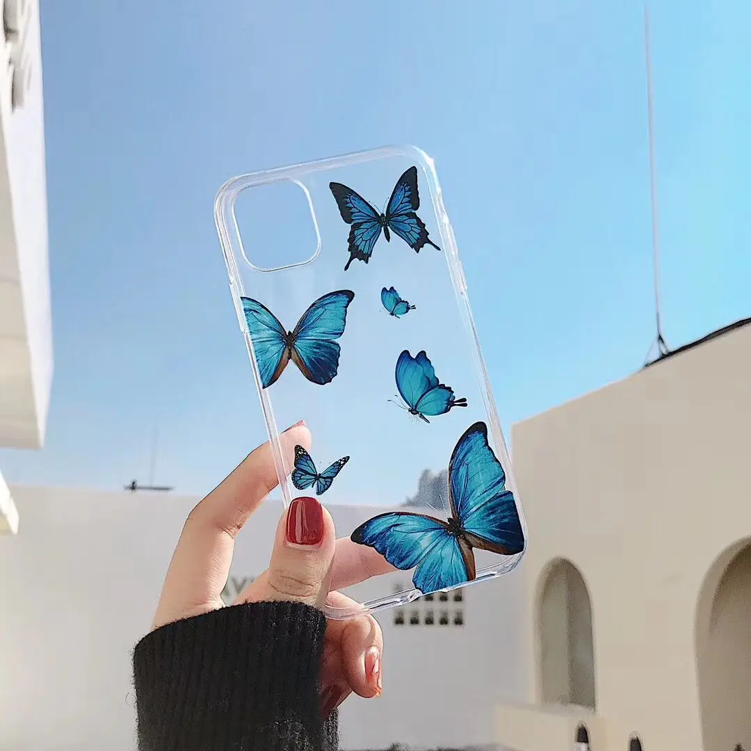 Butterfly printed mobile phone case for iphone 11/11 pro max transparent TPU shockproof Case, Multi colors
Butterfly printed mobile phone case for iphone 11/11 pro max transparent TPU shockproof Case, Multi colors